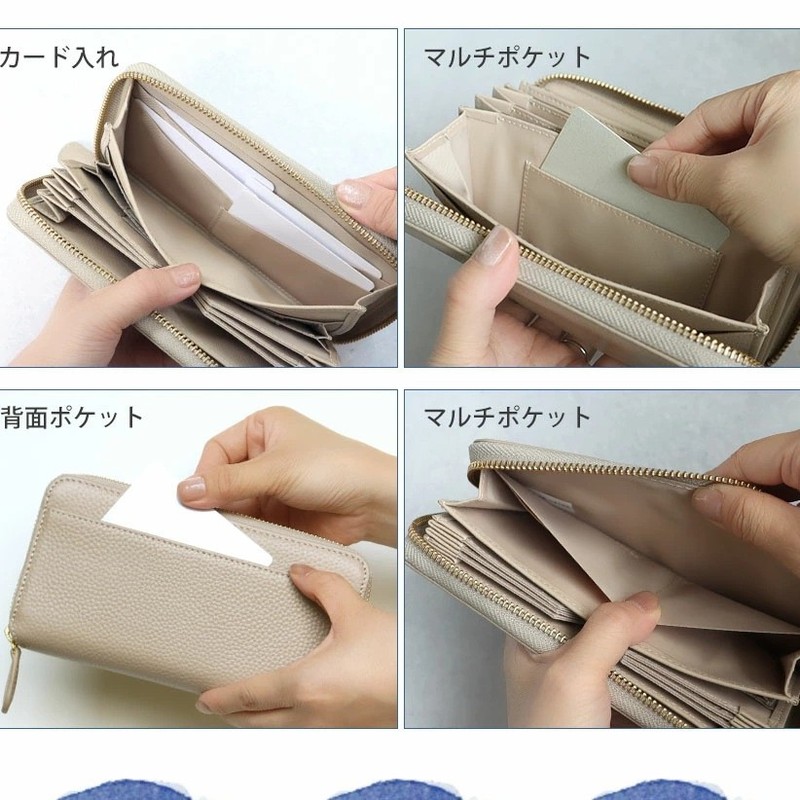 クロスボーダー レディース 長財布 本革 アコーディオン カードホルダー マルチカードスロット RFID クラッチバッグ 大容量 ジッパー 小銭入れ|undefined