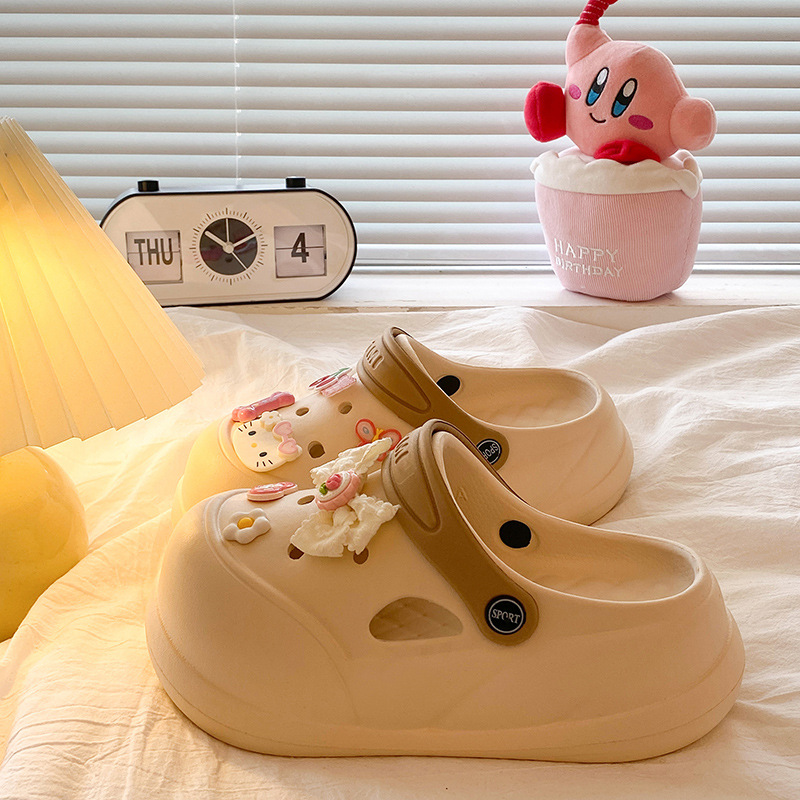 카키 체리 리본