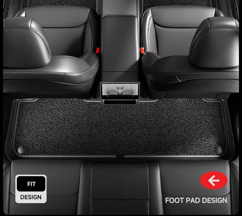Suitable for the New Tesla Model 3Y Special Floor Mats, Tesla Full-Coverage Floor Mats, Tpe Car Accessories Wholesale
