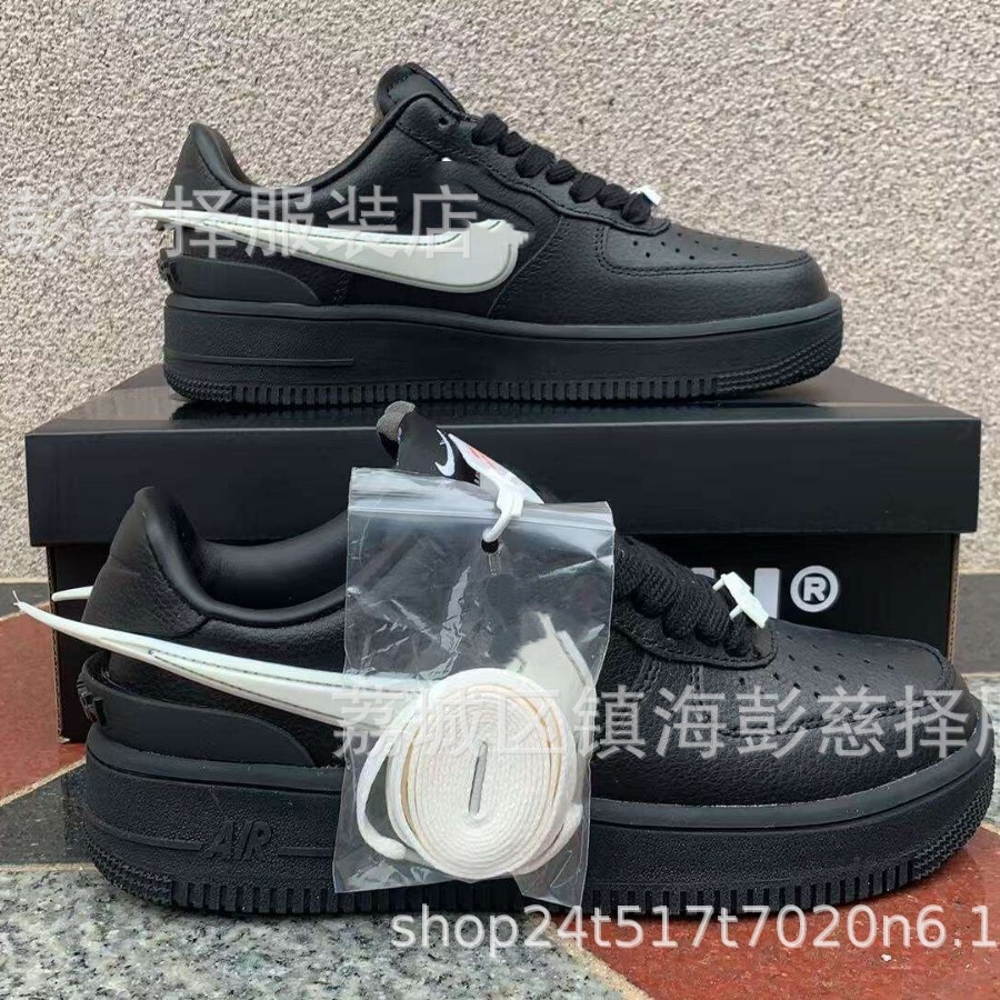 Precio de fábrica Putian puro nivel de cabeza original AF1 Halloween trigo negro y blanco panda baja fuerza aérea No. 1 comercio exterior transfronterizo