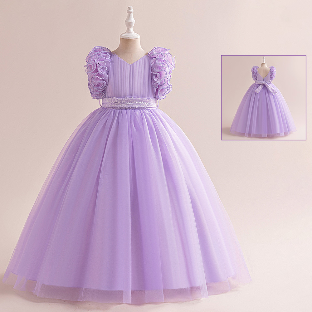 Amazon vestido de niñas y vestido de tela larga vestido de novia vestido de princesa vestido de piano
