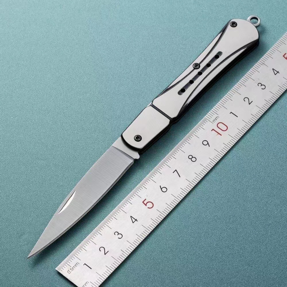 厂家现货户外折叠小刀不锈钢水果刀便携随身钥匙扣折刀迷你口袋刀