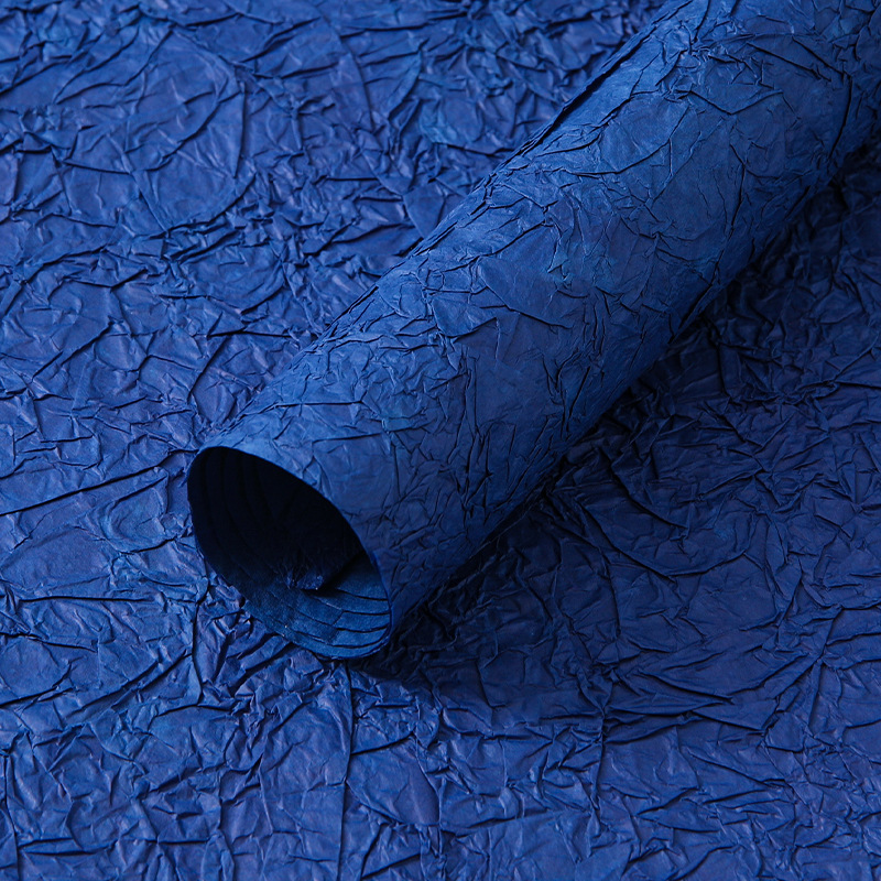 Papel de piedra hecha a mano florista material de embalaje DIY papel texturizado doble pliegue de alta sensación de embalaje de flores papel texturizado