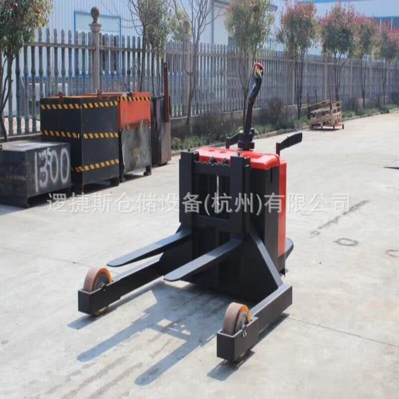 非标全电动站驾式液压宽支腿搬运车装卸托盘车叉车拖板车地牛车