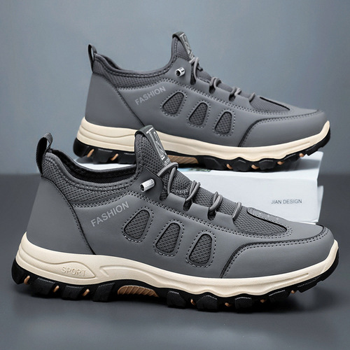 Men's Spring Sports Shoes Wholesale Large Size Slip-Resistant Travel Shoes for Elderly Father Outdoors Hiking Shoes