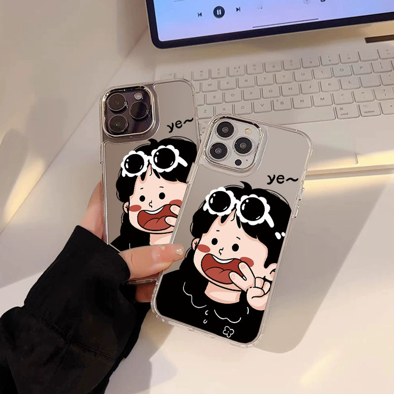 Чехол для телефона совместимый с iPhone 13 Pro, милый, с эффектом зеркала, 7 Plus
