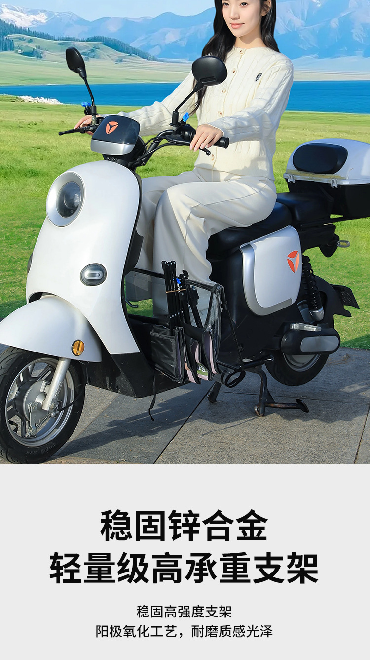 Electric Scooter Canopy, Sun Protection, Rainproof, Windproof Cover, New Model Sunshade Umbrella with Large Window, Quick Folding Full Canopy