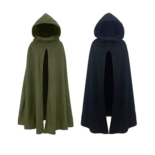 European and American new style medieval stage cape, short-sleeved cape, wizard god's death costume, open placket