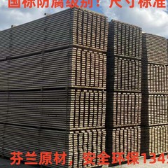 フィンランド木国標防腐木はacqとcca床凉亭屋外花架フェンス炭素化環境保護を研磨しない