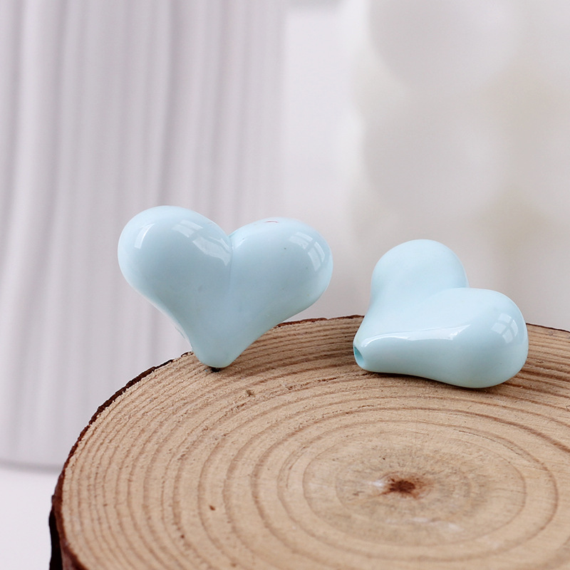 2g Weight Beads Jewelry Making Type DIY Ornament Accessories Classification 1 Piece Quantity Acrylic Material Heart Shape Pattern All Seasons Season Sweet, Simple Style Style 1 Piece Acrylic Heart Shape Beads DIY Ornament Accessories 5
