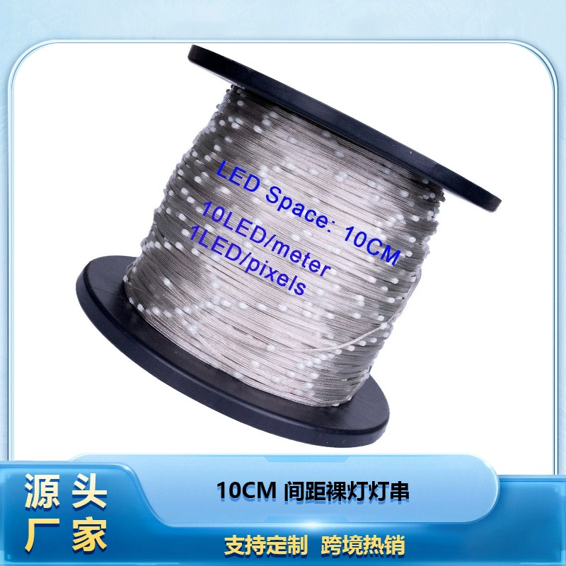 Светильник-гирлянда из переливающейся кожи, 10 см между точками, для интерьера, светодиодный, декоративный, для создания атмосферы, для самостоятельной сборки, для кемпинга