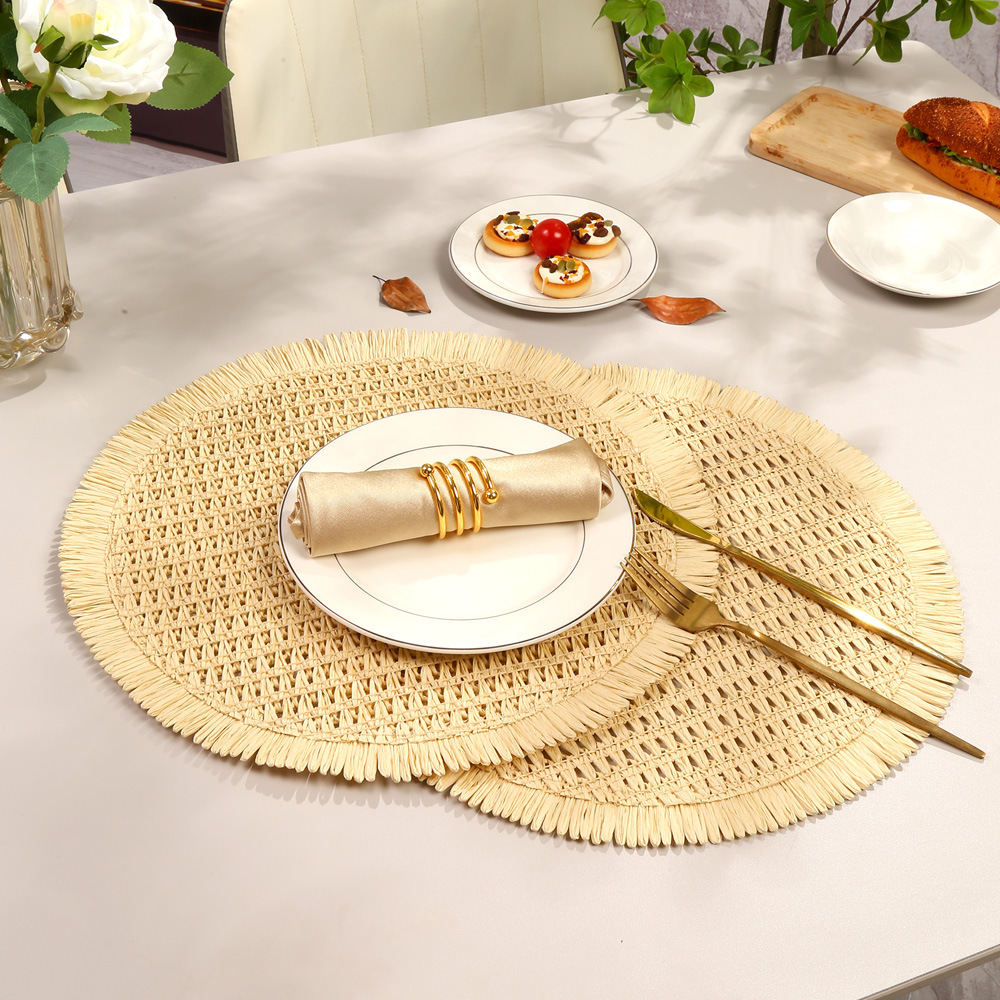 Alfombra de comedor occidental de estilo europeo simple diagonal PVC trenzado aislamiento térmico antideslizante decoración alfombra de comedor de hotel doméstico