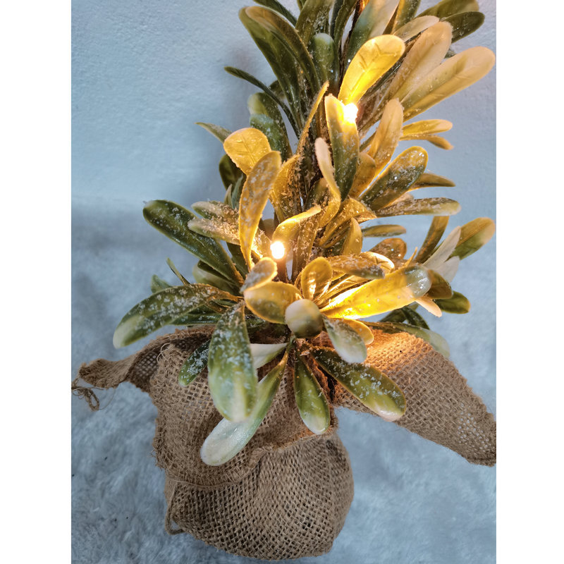 仿真植物小百合叶仿真树室内假树装饰盆栽绿植落地摆件盆景