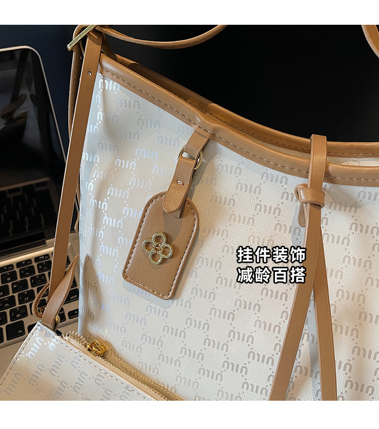 Large-capacity French Tote bag for women 2025 new style, elegant European and American fashionable women's bag, casual shopping and commuting bag Application Scenario