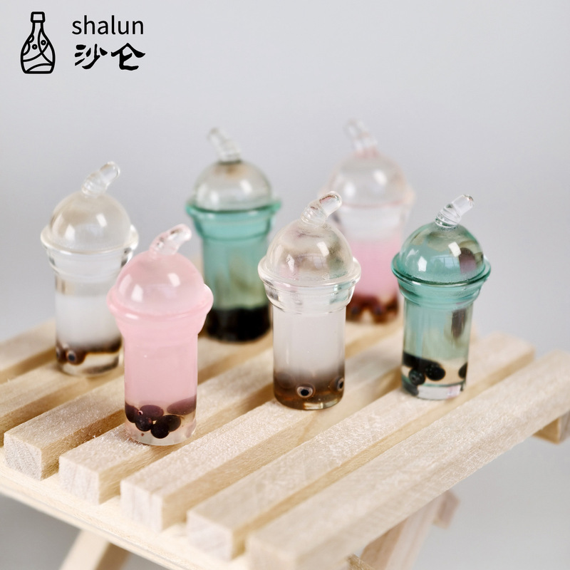 Starbucks Milk Tea Cup Miniature Bottle Mini Convenience Store Artificial Stereo Wine Bottle DIY Food Toy Resin Accessories