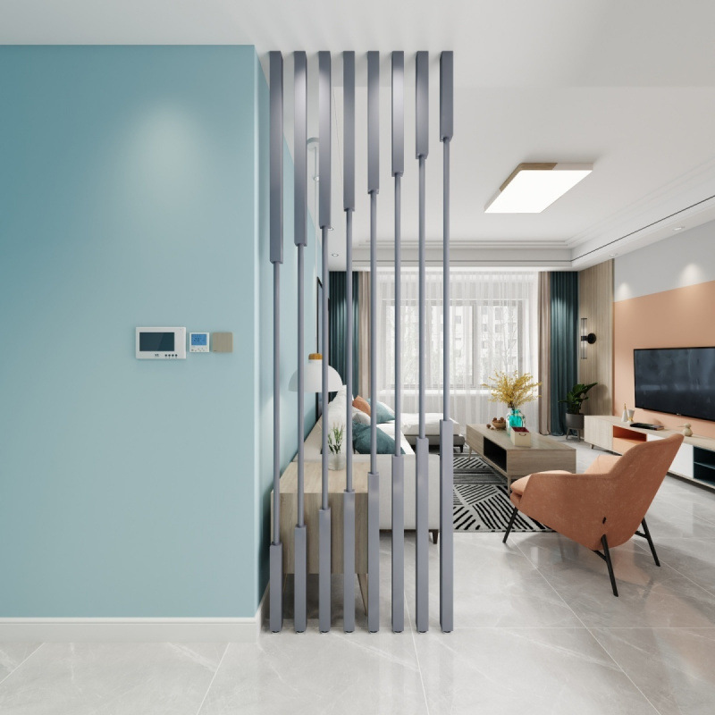 No Punching Entry Balcony Screen Partition Wall Living Room Entrance Decorative Column Blocking Decoration Simple Iron Grille