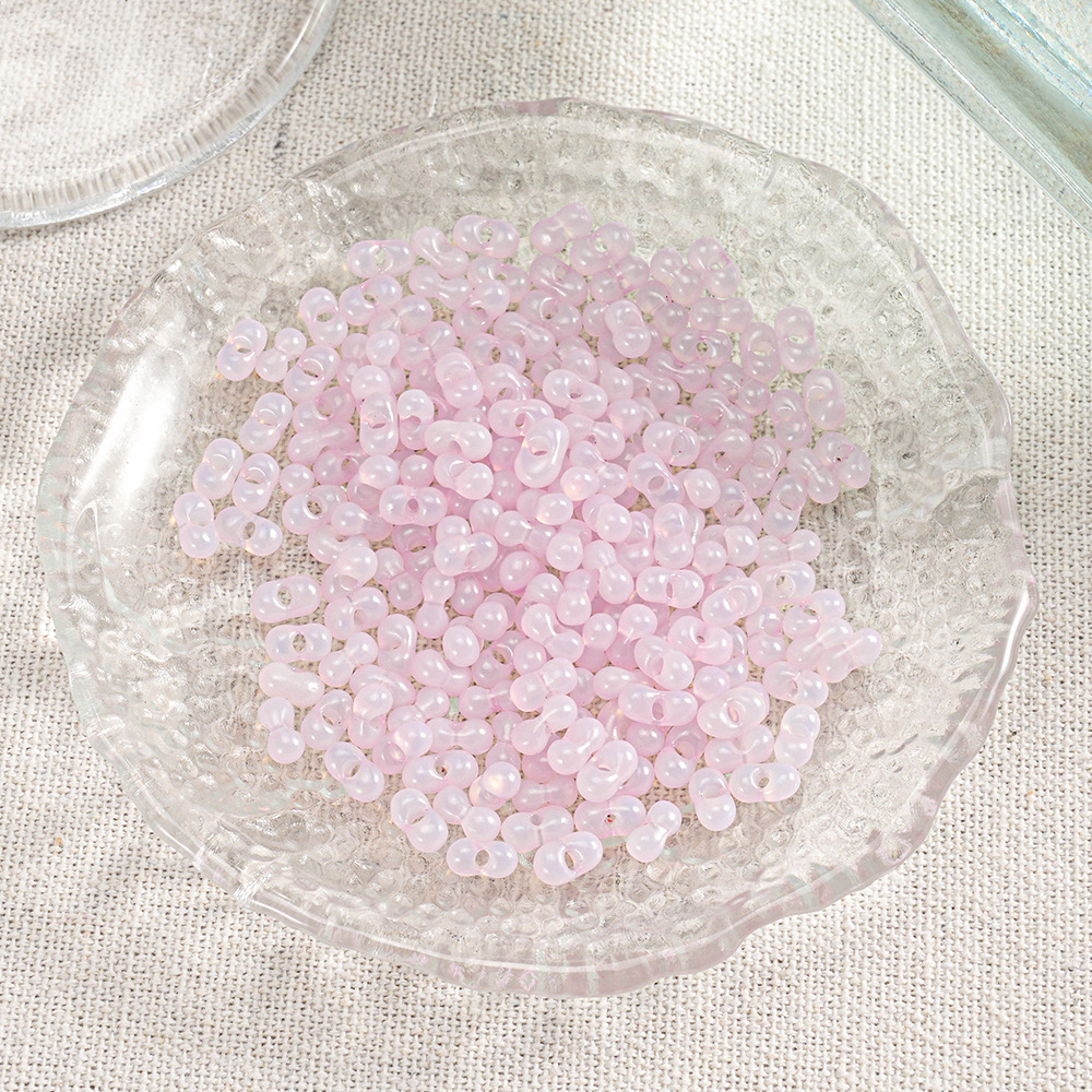 【400 piezas 2 botellas】Cuentas Xiaozi, cuentas sueltas, cuentas para pulseras, material para cuentas, cuentas espaciadoras de 3 mm, accesorios para cadena de teléfono DIY