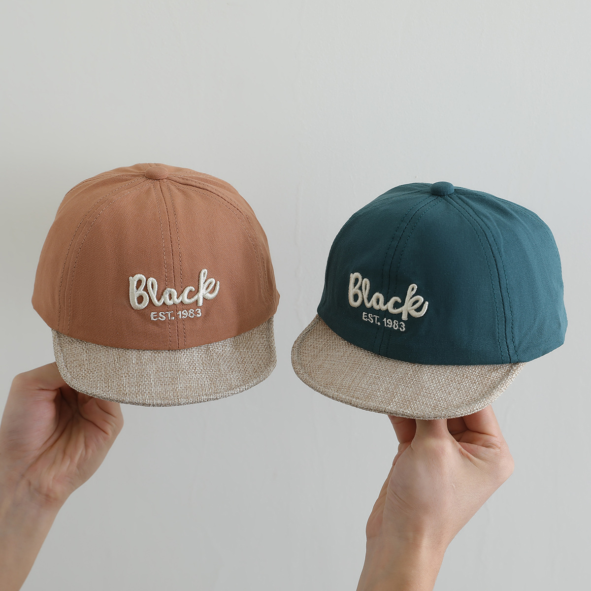 Sombrero de hip-hop para niños primavera y otoño sombrero de sombrero solar para niñas niños de baile callejero moda sombrero de bebé verano