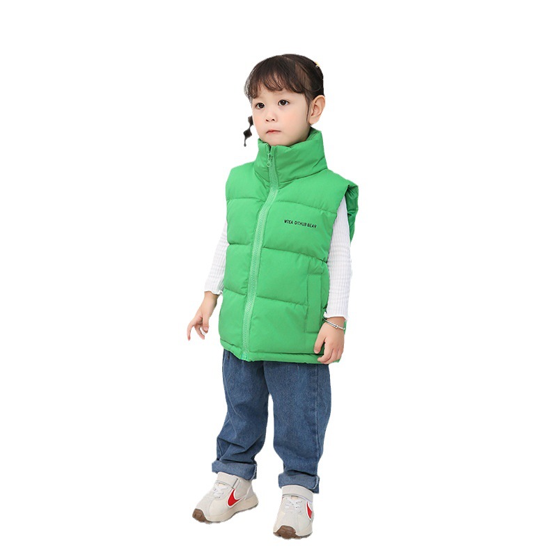 Niños abajo Chaleco de algodón Otoño e Invierno ropa para niños nueva ropa de los niños Chaleco de algodón engrosado moda Chaleco de desgaste exterior de los niños