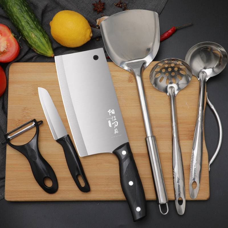 Herramientas de cocina cuchillo de cocina conjunto de tablero de cocina cuchillo de cocina conjunto completo de cocina de acero inoxidable combinación de cuchillo de cocina yunque moldeo por inyección