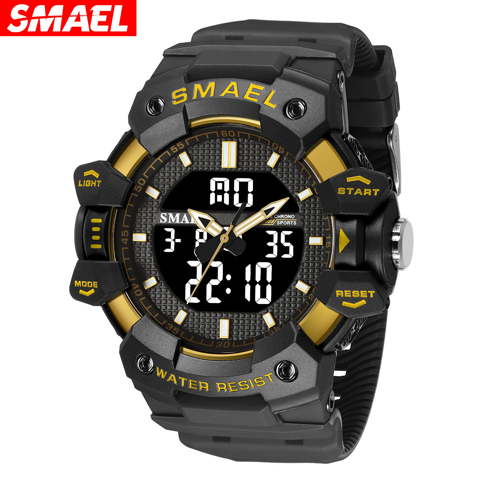 Smel 8080 juventud deportes reloj electrónico personalizado luminoso temporización reloj de alarma contraste color
