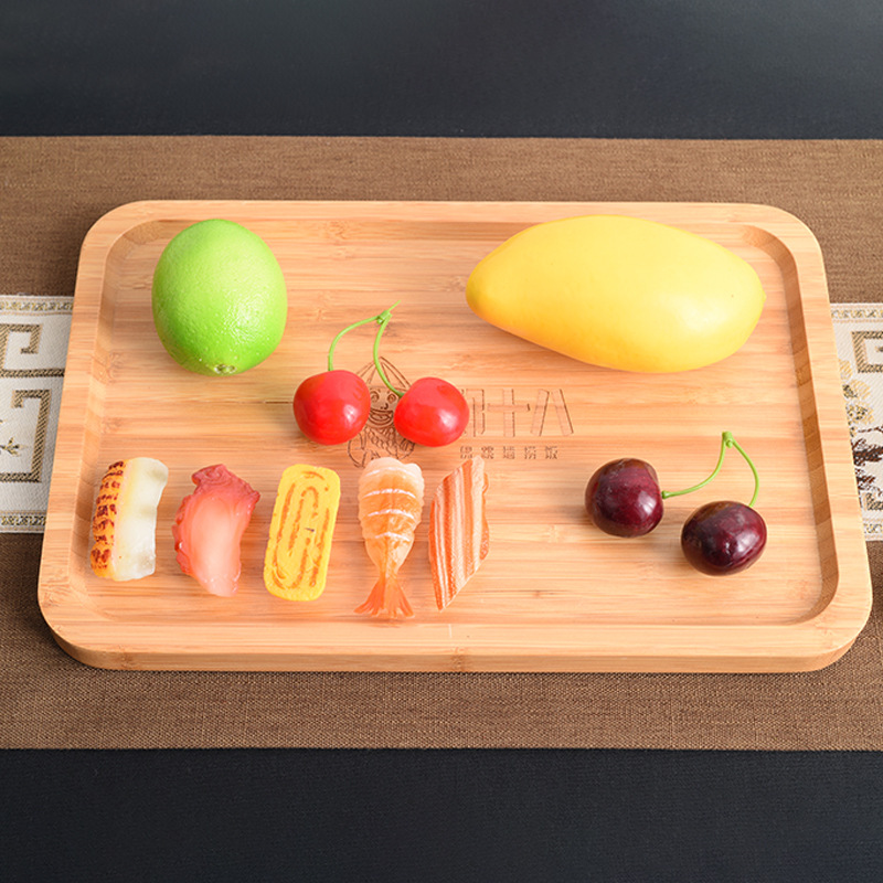 木质托盘 酒店餐厅端菜点心食品托盘 创意家用餐厨用具水果盘