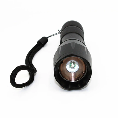 Xpe Red Light Green Light Led Telescopic Zoom Five-Speed Dimming Aluminum Alloy Strong Light 18650 Rechargeable Flashlight (UV fənərlər) - red-light
