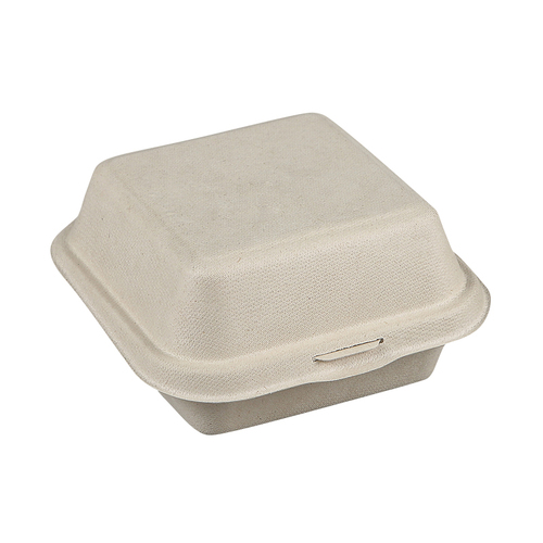 Wholesale disposable pulp lunch boxes burger boxes combined picnic green rice cake packaging boxes square with lid baking cake boxes