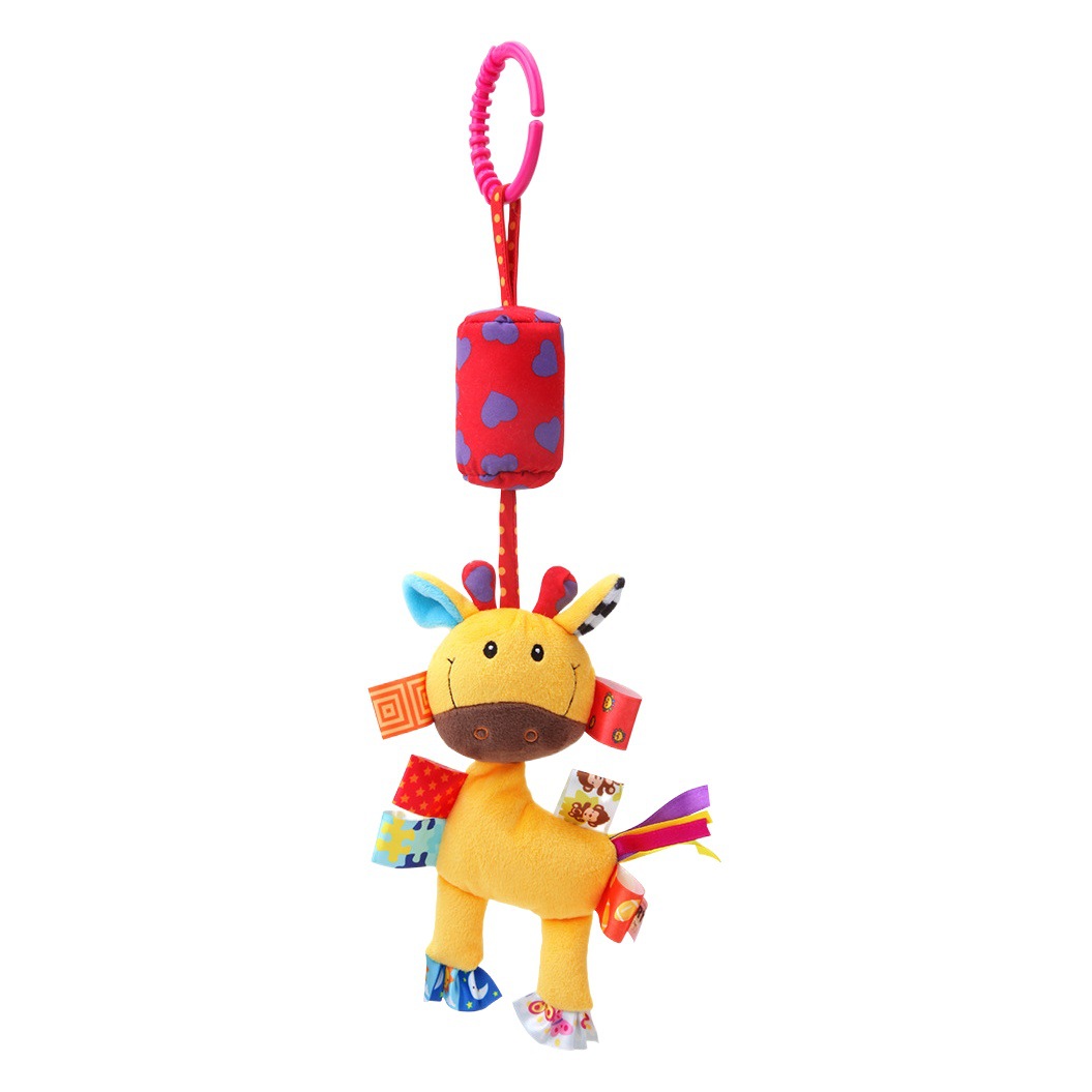 Dolery Baby Wind Chime Animal Stroller Pendant Baby Bed Hanging Wind Chime Ringing Infant Plush Toy