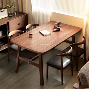 Dining Table for Home Small Apartment Modern Simple Rental Room Living Room Dining Commercial Table and Chair Combination Rectangular Dining Table