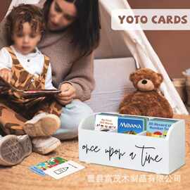 跨境木质桌面收纳盒办公桌面文具卡片盒咖啡胶囊茶叶储物盒餐具盒