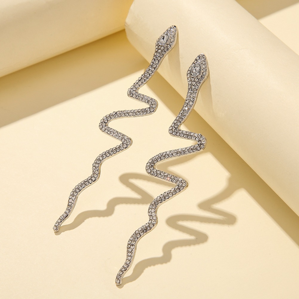 1 Pair Fashion Snake Alloy Plating Women's Drop Earrings display picture 32