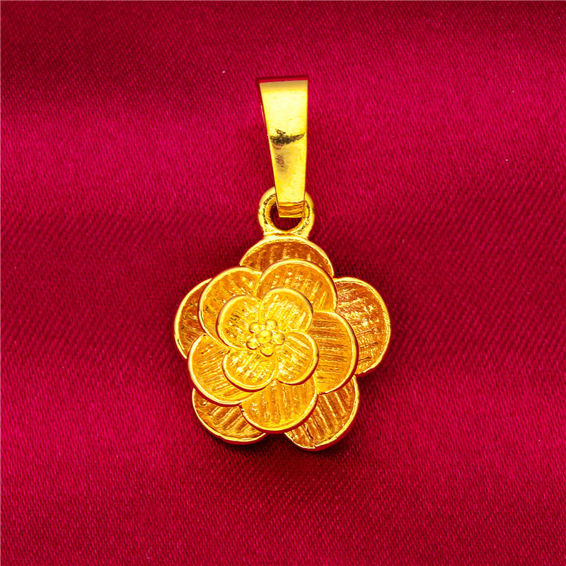 Pendant, 17 size, flowered