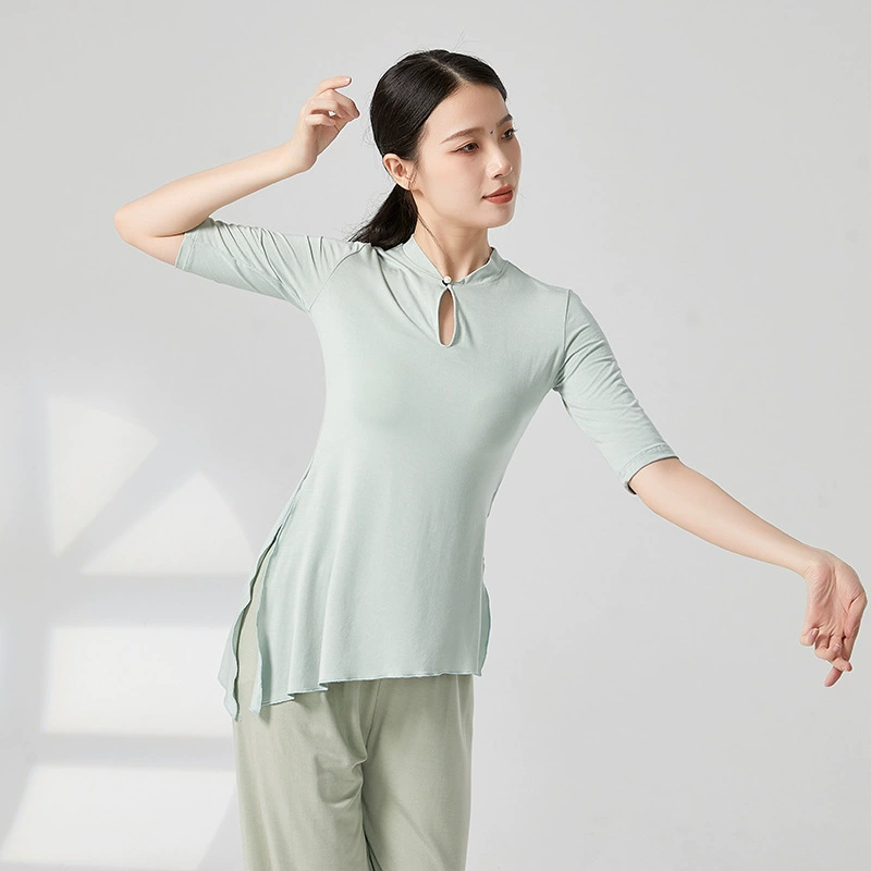 Весенне-осенняя одежда для танцевальных тренировок, костюм, одежда для классических танцев, женская одежда для тела в этническом стиле в китайском стиле