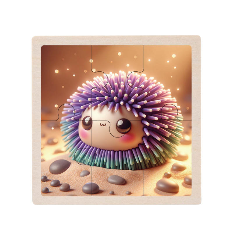 Rompecabezas de madera de los niños dinosaurio animal océano bebé iluminación cognitiva rompecabezas juego educación temprana juguetes educativos