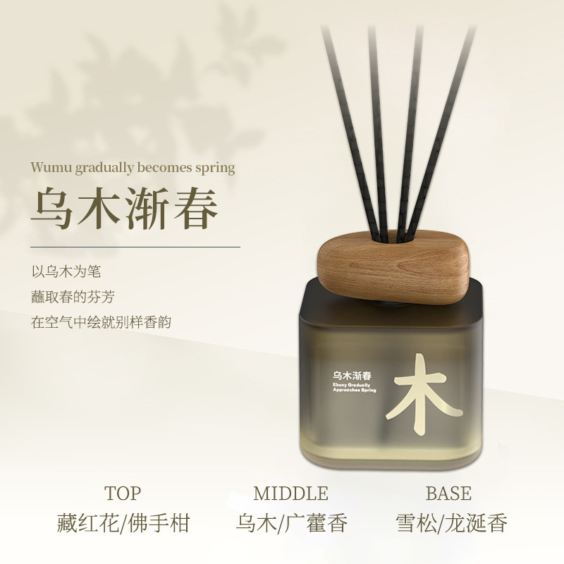 茶香无火香薰室内持久散香耐用藤条香薰香水高级感精油香氛批发|undefined