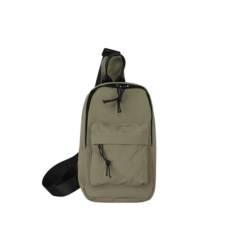 Bolsos para niños coreanos de nuevo estilo, deportes de ocio, bolsos de pecho para niños y niñas geniales, monedero de viaje para niños de color sólido simple