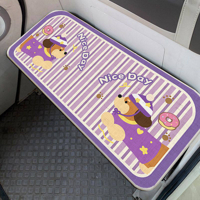 Cartoon three-wheeled electric vehicle ice silk seat cushion, cool and breathable, universal seat cushion, cute, dirt-resistant, decorative seat pad for the car