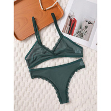 E 54785 Lace edge gathered bra set ��˿�߾�£������װ