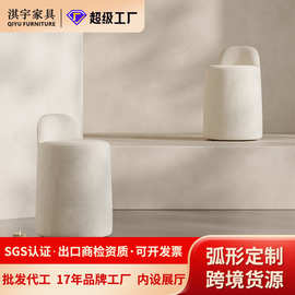 酒店公寓样板间奶油风化妆凳卧室出租房家用布艺梳妆凳工厂直销