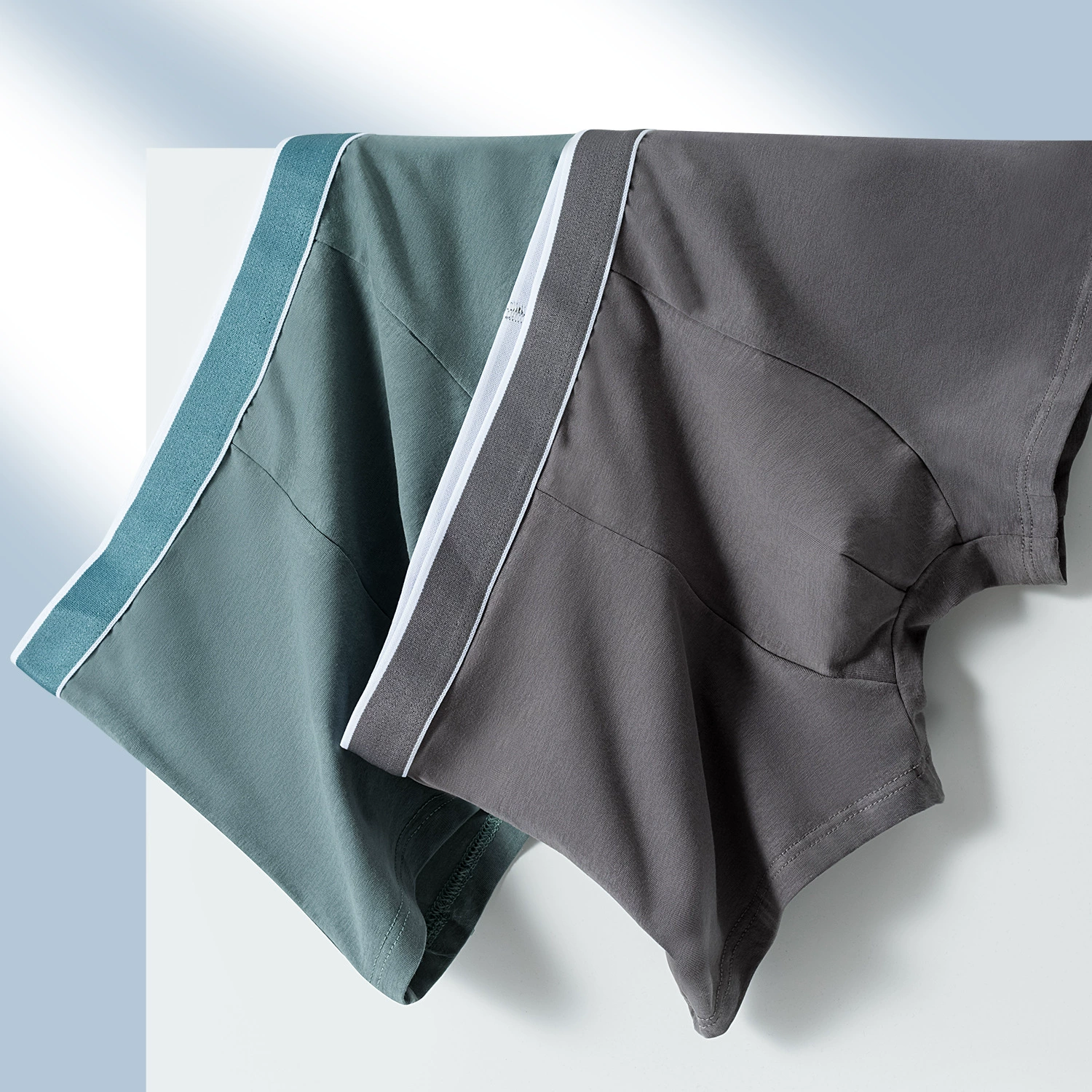 Мужское нижнее белье из хлопка простой цвет мужской боксеры