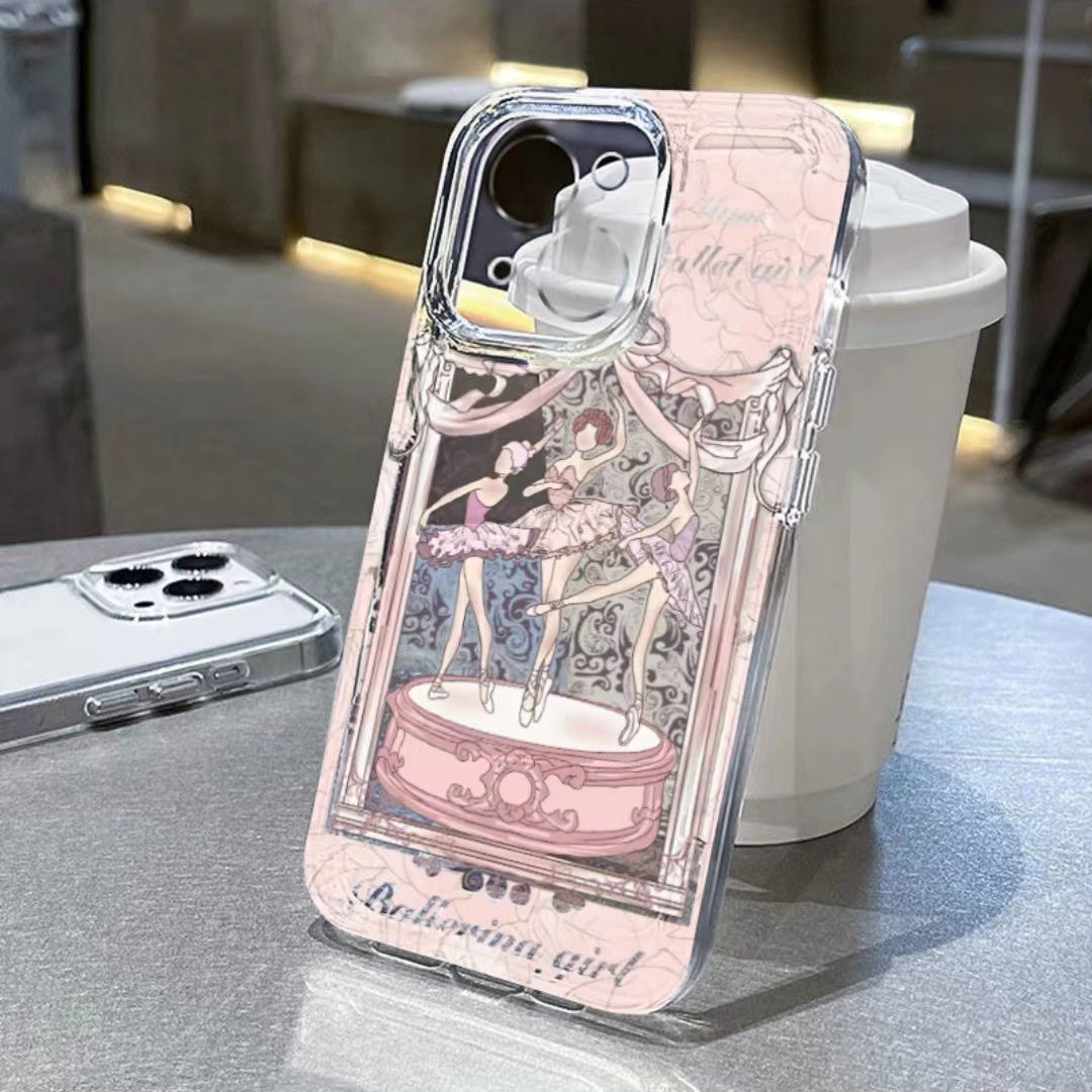 Letter, Apple, Transparent Pattern Sweet Style Tpu Letter Apple Transparent Sweet Phone Cases Phone Accessories