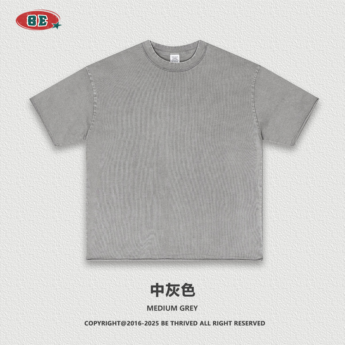 BE ropa de hombre | 2025 verano marca de moda estadounidense pesado anti-coche cuello azul rizado camiseta de manga corta pantalones cortos traje hombre de moda image 9