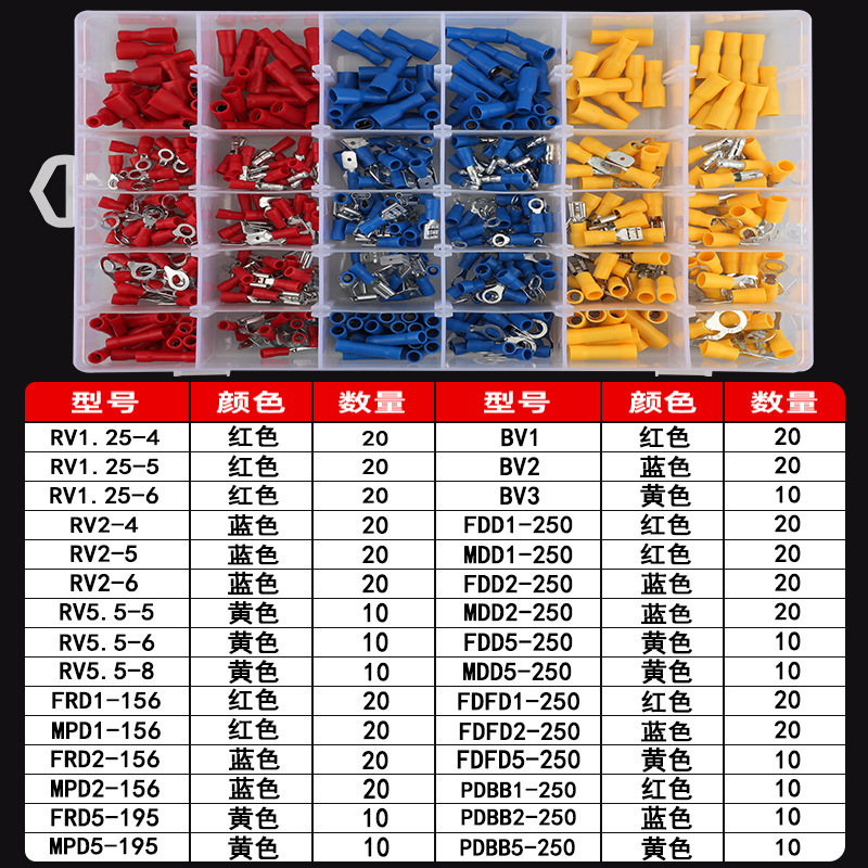 480pcs 박스형 냉간 압착 단자