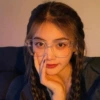 Transparent frame, white lenses