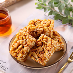 Taiwan Mingqi Brown Sugar Shaqima bagged 300g traditional pastries and tea snacks, sweet and soft, individually packed