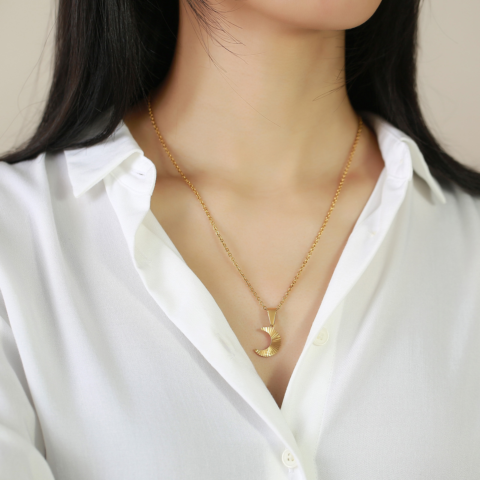 Simple Style Star Stainless Steel Plating Pendant Necklace 1 Piece