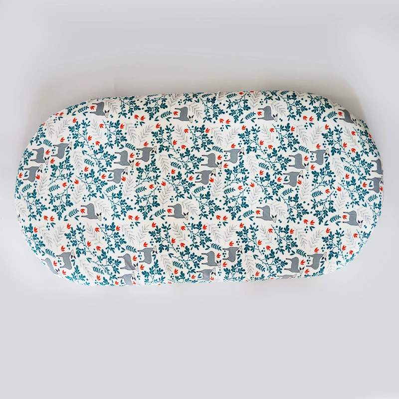 Детские Печатные трикотажные хлопок маленькая постельная шляпа хлопок марля кроватка шапка постельное белье Простыня Колыбель шляпа