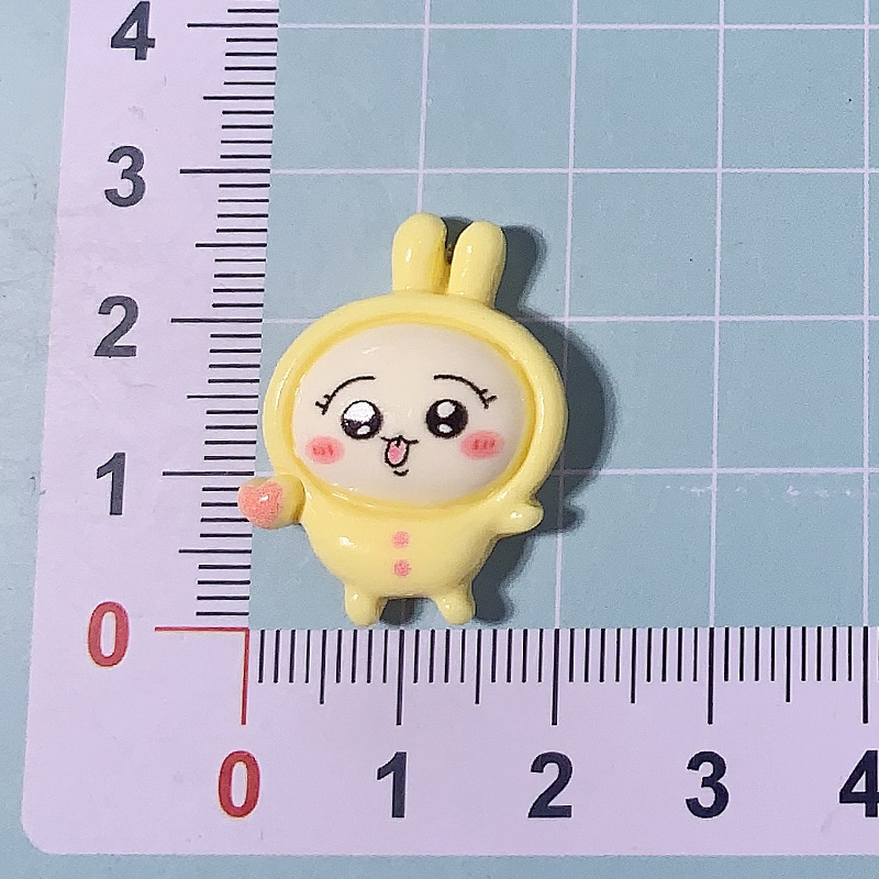 Nuevos dibujos animados Ji Kawaddi accesorios de resina crema pegamento para el cabello clip para el cabello caso de teléfono móvil colgante botón de zapatos muñeca