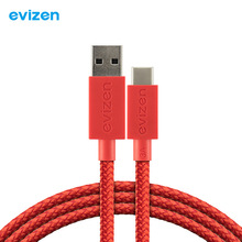 安卓TYPE-C USB2.0尼龙编织快充数据线1米沃马驰 Evizen系列